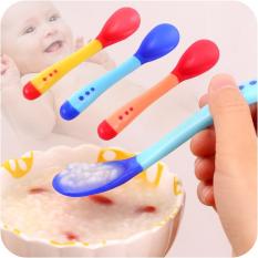 combo 5 thìa ăn dặm báo nóng cho bé