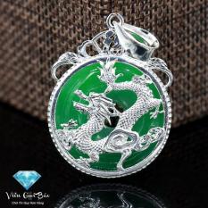 Mặt Dây Chuyền Nam, Mặt Dây Chuyền Bạc Nam, Mặt Dây Chuyền Nam Đẹp, Mặt Dây Chuyền Nam Rồng Xanh Chất Liệu Bạc Ta Cao Cấp Thương Hiệu Viễn Chí Bảo