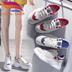 Giày thể thao chữ S đế Uzllang phối lưới 3 màu