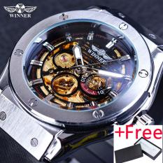 Người chiến thắng GMT952-4 Thể Thao Thời Trang Thiết Kế Vỏ Đồng Hồ Thép Không Gỉ Nam Đồng Hồ Cao Cấp Hàng đầu Dây Silicone Cao Su Tự Động Nam Đồng Hồ Đeo Tay -quốc tế