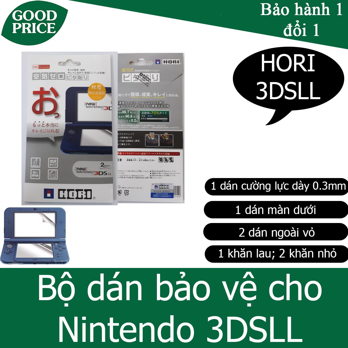 Bộ dán bảo vệ màn hình và thân máy HORI cho Nintendo New 3DSLL