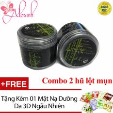 Combo 2 Lột mụn than tre lê thanh lột sạch tận gốc mụn đầu đen mụn cám – 50g TẶNG 01 miếng mặt nạ dưỡng da 3D – Aloxinh88