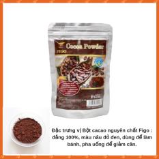 Bột ca cao nguyên chất 100cao làm bánh Figo 250gram