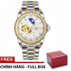 ĐỒNG HỒ NAM AUTOMATIC BOSCK JAPAN BO6537 DÂY THÉP KHÔNG GỈ +TẶNG HỘP ĐẸP