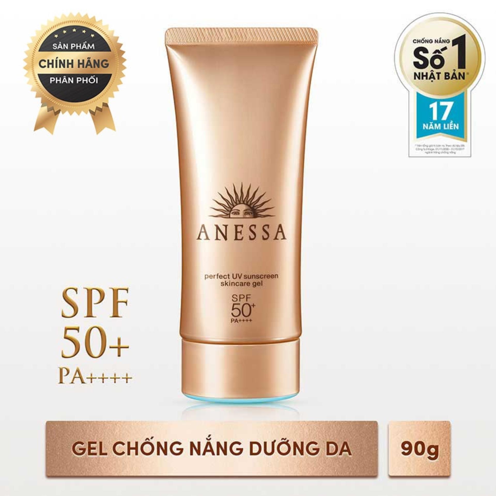 Gel chống nắng bảo vệ hoàn hảo Anessa Perfect UV Sunscreen Skincare Gel - SPF50+, PA++++ - 90g