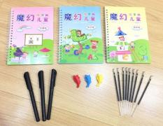 Bộ 3 vở tập tô tập viết tự xóa kèm 3 bút cho bé (Mẫu ngẫu nhiên)