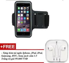 Đai đeo tay Armband tập thể thao cho điện thoại iPhone Samsung Lumia 5.5 inch – Tặng kèm tai nghe cho iPhone