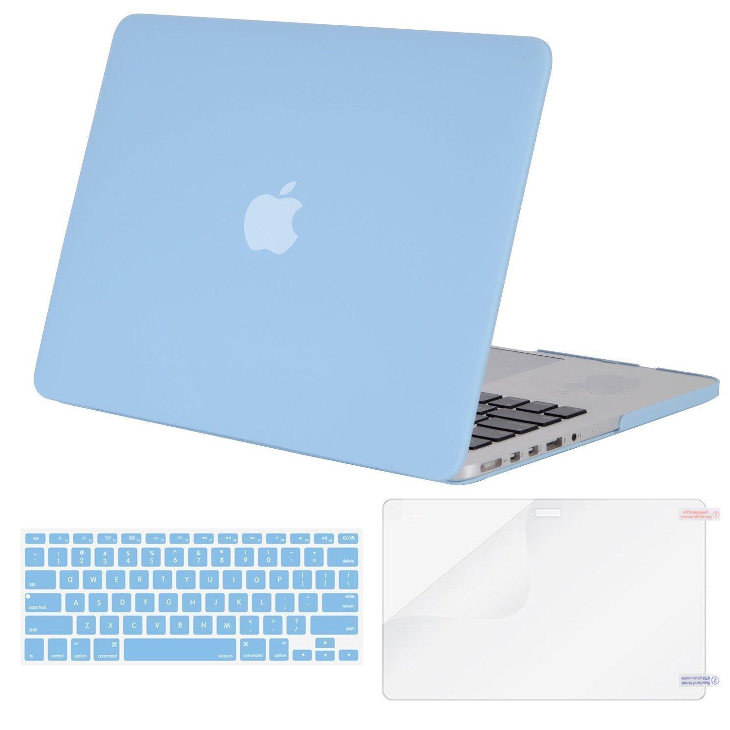 MacBook Air 13 Case Transparent Frosted Plastic Hard Shell Case Cover Bundle for Apple MacBook Air 13 Inch A1369/ A1466...