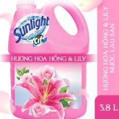 Sunlight Lau Sàn HƯƠNG HOA HỒNG & LILY MỚI Can 3.8kg