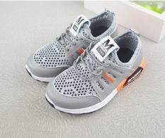Giày lưới thể thao bé trai 4-7 tuổi(xám)
