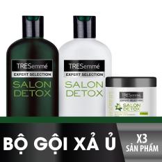 Bộ TRESEMME Salon Detox bao gồm Dầu gội 340g + Dầu xả 340g + Kem ủ 180ml