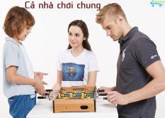 Bàn bi lắc bóng đá bằng gỗ cỡ lớn Table Top Football TTF-50 cho người lớn và trẻ nhỏ kích thước 50*30cm