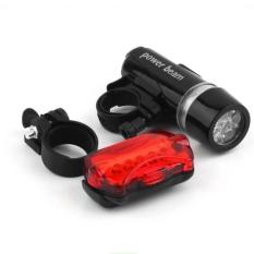 Bộ Đèn Pin Gắn Xe Đạp Và Đèn Chiếu Hậu 5 LED WJ-101 LE01