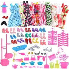 Bộ Phụ Kiện 98 Chi Tiết + 10 Váy Xinh Xắn Búp Bê
