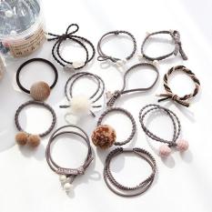 Set 12 dây buộc tóc kèm hộp cao cấp