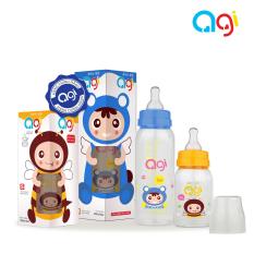 Bộ 2 bình sữa Agi Premium 120ml và 250ml (Màu trắng)