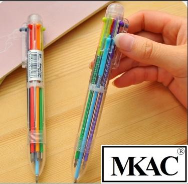 Combo 2 Bút bi 6 đầu 6 màu ( Nhiều màu) - MKAC