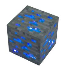 Aukey Minecraft Kim Cương Ánh Sáng Đêm Lên Đèn Redstone Quặng Cube Màu Xanh Quà Tặng Đồ Chơi