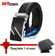 Thắt Lưng Nam/Dây Nịt Nam Đa Phong Cách Đi Học Đi Làm Minh Tâm MT10605Vi (Đen) + Tặng kèm 1 ví nam