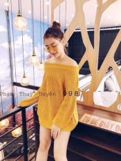 Áo len trễ vai dáng xinh ( kèm ảnh thật)