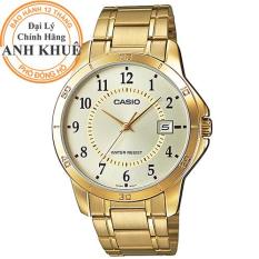 Đồng hồ nam dây kim loại Casio Anh Khuê MTP-V004G-9BUDF