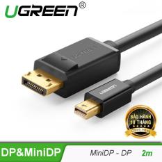 Cáp chuyển đổi Mini DisplayPort sang DisplayPort dài 2m MD105 UGREEN 10433 (đen) – Hãng phân phối chính thức