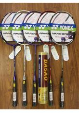 Bộ 2 Vợt cầu lông Yonex tập luyện khuyến mãi hộp cầu basao 10 quả