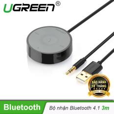 Bộ nhận Bluetooth âm thanh 4.1 không dây, kết nối điện thoại trên Ô tô có hỗ trợ Micro, giắc 3.5mm dài 3m UGREEN 30447 – Hãng phân phối chính thức