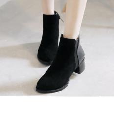 FB014D- Giày bốt nữ da lộn sang trọng
