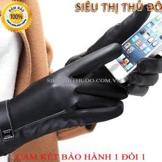 Găng tay da Nữ- Hai lớp nỉ cảm ứng