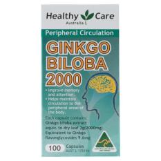 Viên Tuần Hoàn Não Ginkgo Biloba 2000mg Healthy Care Úc 2000mg