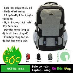 Balo túi xách du lịch nhiều ngăn bằng vải dù – NKT-BL-1833 (Nhiều màu)