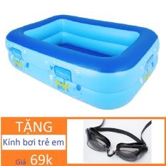 Nhà bóng Chữ nhật (120 x 85 x 35cm) Tặng Kính bơi kiêm Nhà bóng Hồ bơi Phao bơi Nhà banh Nhà bóng