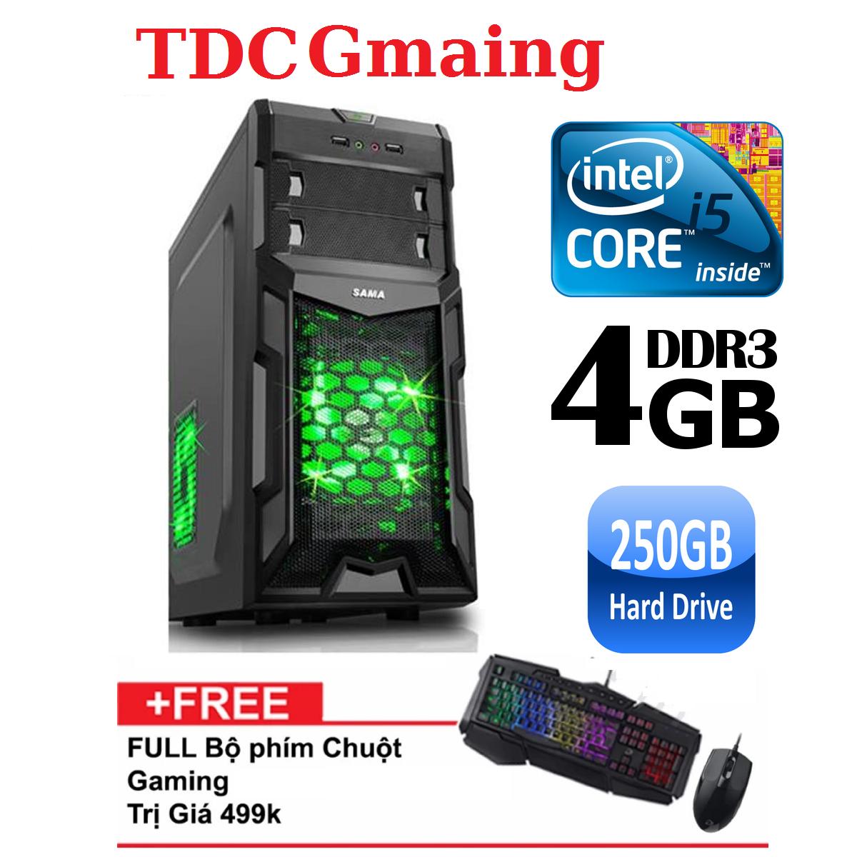 Máy tính game TDCGaming intel core i5 2400/ Ram 4gb/ Hdd 250gb - Tặng phím chuột giả cơ chuyên game...