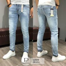 Quần Jean Nam , Quần Bò Nam Ống suông Màu Xanh Nhạt Thời Trang CANDY FASHION MS141, áo thun nam đen trơn size S