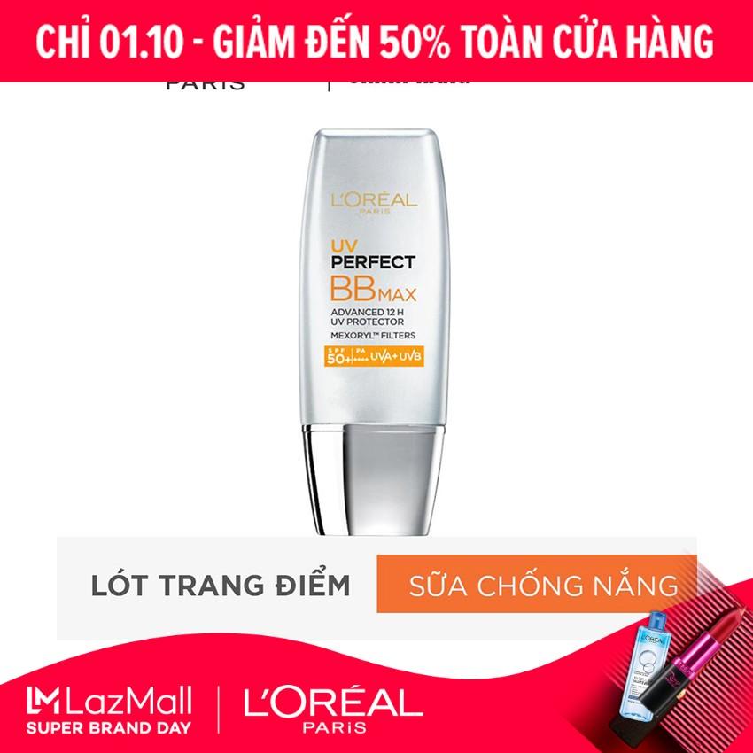 Kem trang điểm chống nắng L'ORÉAL BB Cream UV Perfect Max SPF 50+ PA+++ 12h 30ml