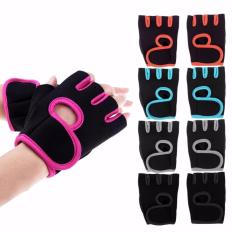 Găng tay tập gym nam nữ nửa ngón mút xốp 5 màu