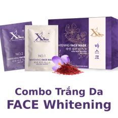 Bộ đôi dưỡng trắng da mặt XSKIN Whitening Face Mask gồm Saffron và Kem ủ trắng
