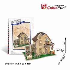 Mô hình lắp ráp 3D Cubic Fun Nhà vườn ở quê (Pháp) – W3118h