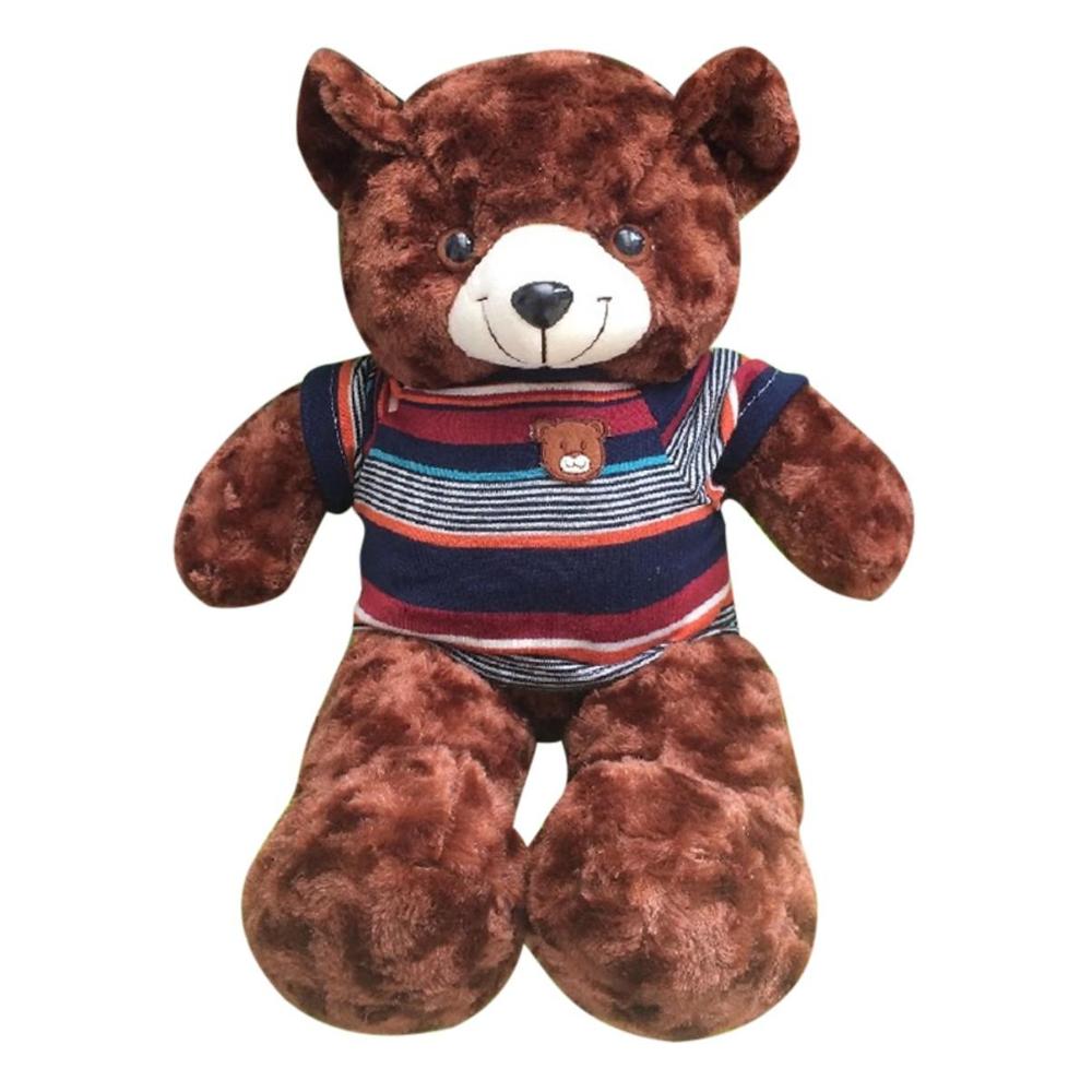Gấu bông cao cấp Teddy áo thun màu nâu Size 50cm hàng VNXK