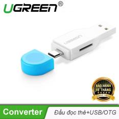 Đầu đọc thẻ TF/Micro-SD 2 cổng USB + OTG tốc độ lên đến 480Mbps UGREEN 30358 – Hãng phân phối chính thức
