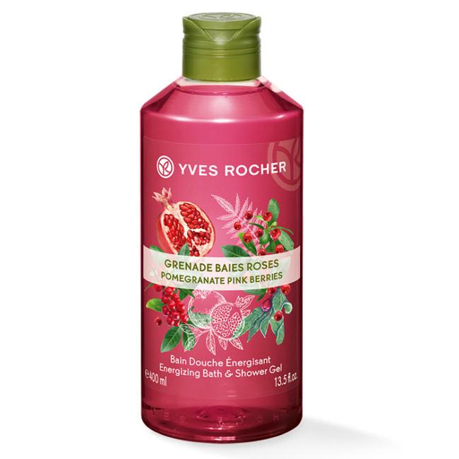 Sữa Tắm Yves Rocher Cotton Flower Pomegranate Relaxing Bath & Shower Gel 400ml
