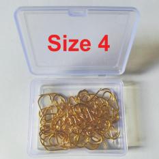 Combo 100 Lưỡi Câu Cá Thép Mạ Vàng Siêu Cứng Size 4 – 13