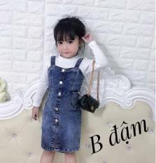 Váy Jean cho bé gái chất co giãn đẹp không kèm áo
