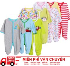 Combo 3 Body dài tay liền tất Carters cho bé trai bé gái (Body thu đông cho bé, Body liền vớ/ sleepsuit/ áo liền quần QCXH)