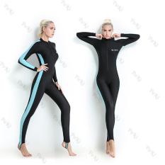 Quần áo lặn biển chống nắng 1mm NỮ – BLUE, cản tia UV, hàng thể thao chuyên dụng cao cấp – POKI