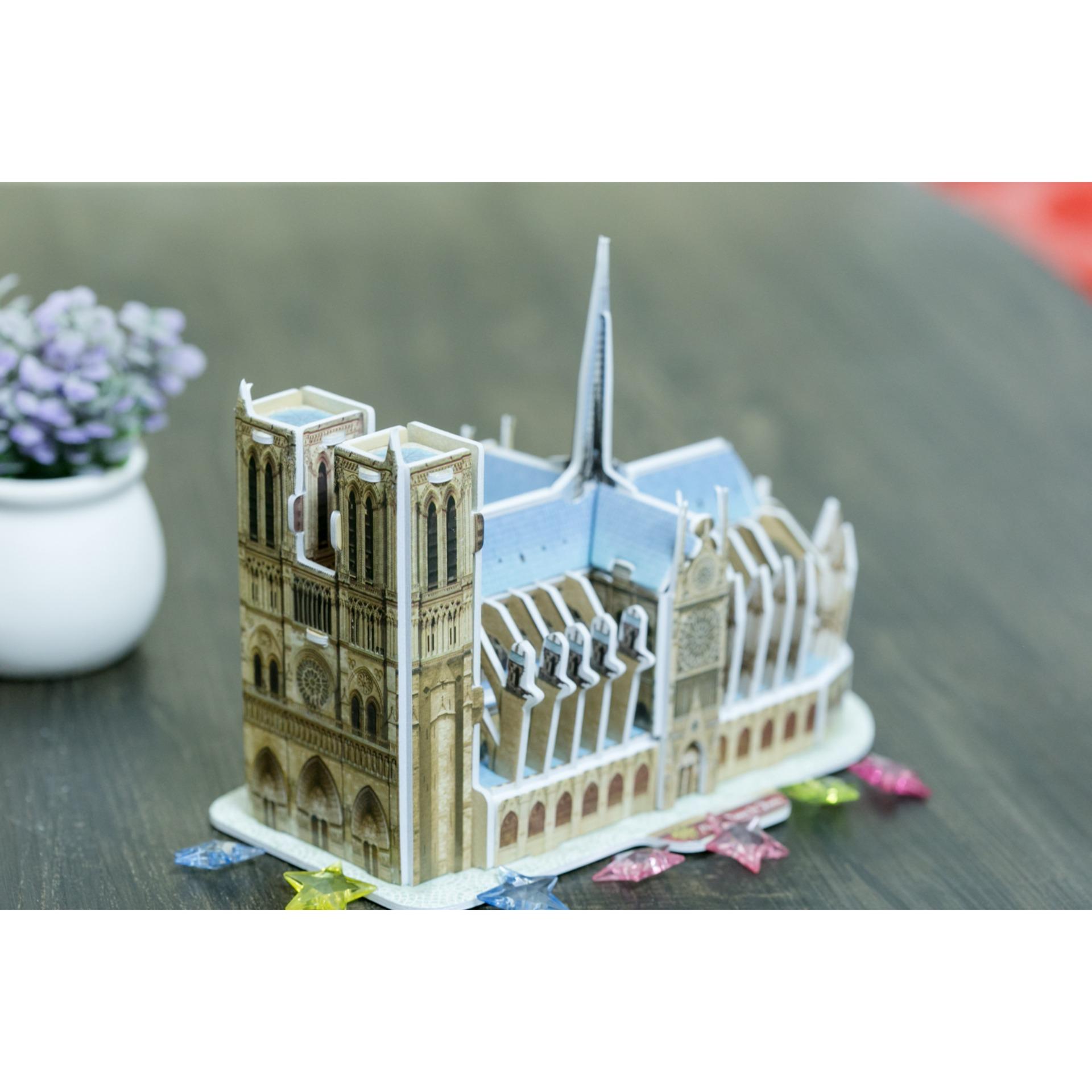 Mô hình lắp ghép trí tuệ 3D Cubic Fun - Nhà thờ Đức bà Paris