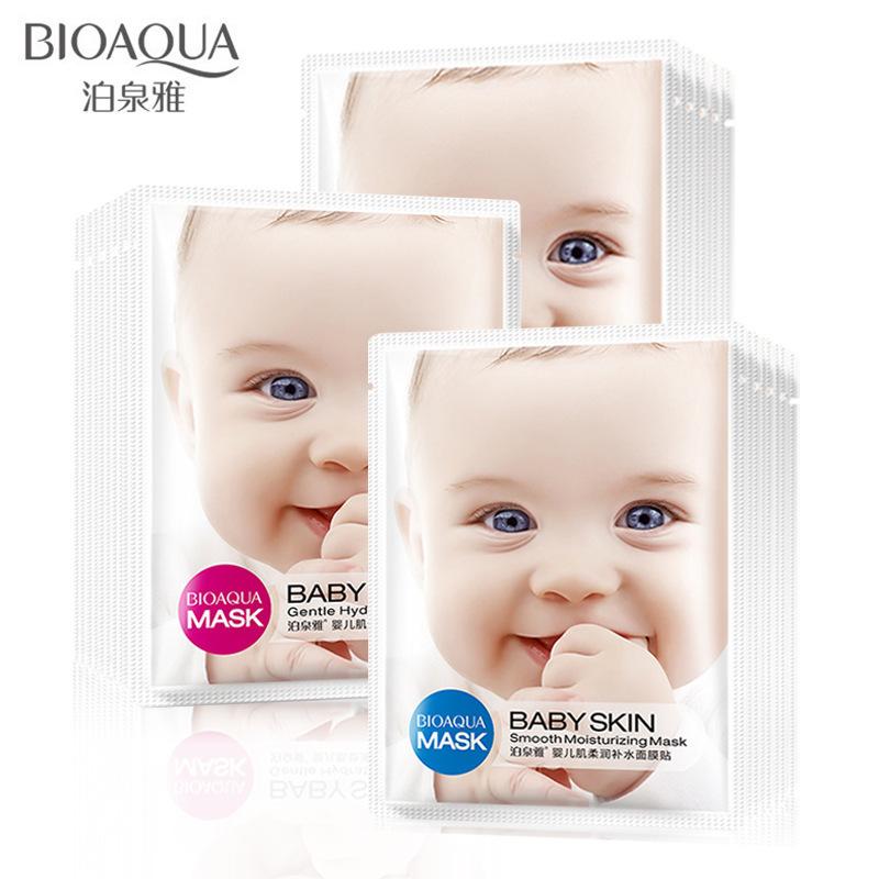 Bộ 10 mặt nạ dưỡng trắng da baby skin Bioaqua - Nhập khẩu loại 1