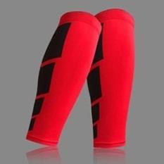 Broadfashion Unisex Sport Calf Brace Support Compression Exercise Running Cycling Leg Sleeve L (Black)
