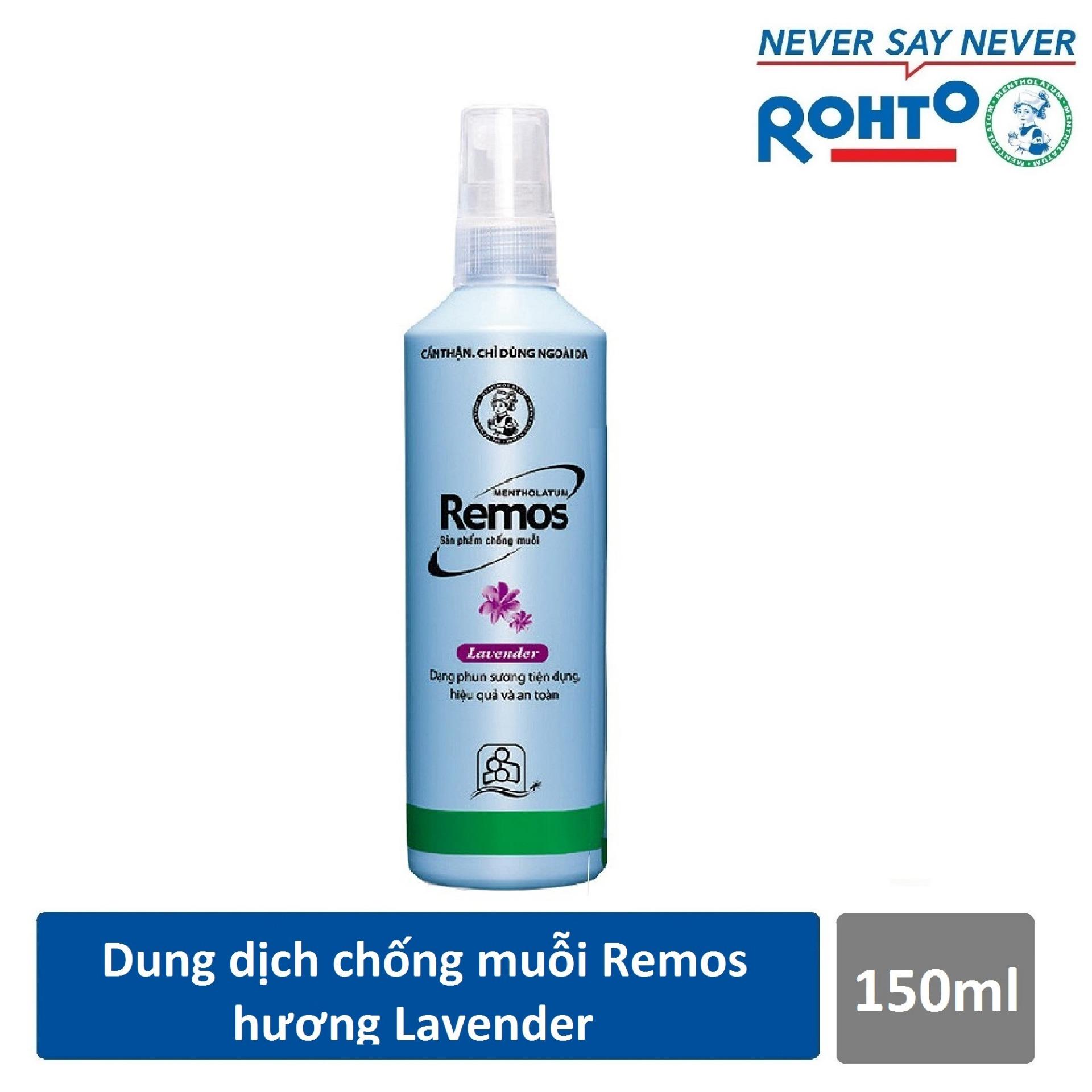 Dung dịch chống muỗi Rohto Metholatum Remos Hương Lavender 150ml
